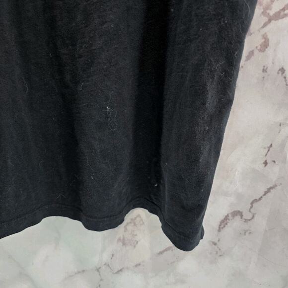 Anthropologie Top Womens Small Black Tank Ruffle Keyhole High Mock Neck Tla - Picture 5 of 9